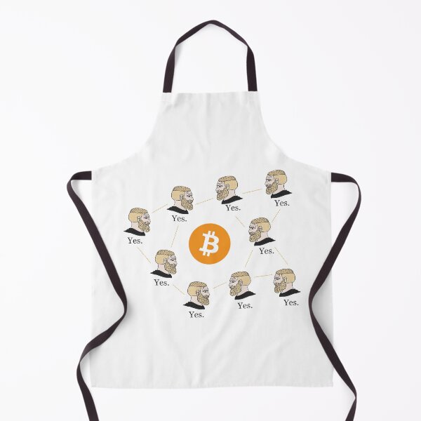 Item preview, Chad Face Bitcoin Meme designed and sold by CyberRex.