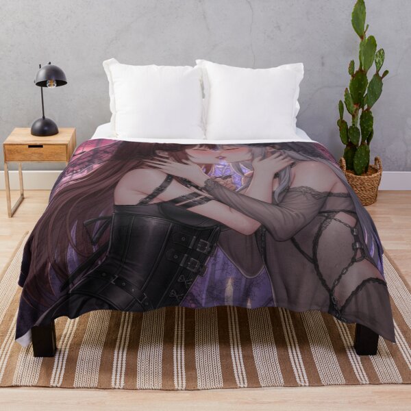 Item preview, Yuri Moonlit Kiss – Sensual Anime Lesbian Halloween Romance designed and sold by GerwantSHOP.