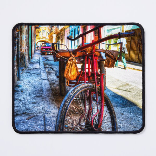 Item preview, Colorful Cuban Street with Old Red Tricycle designed and sold by Paul Thompson Photography.