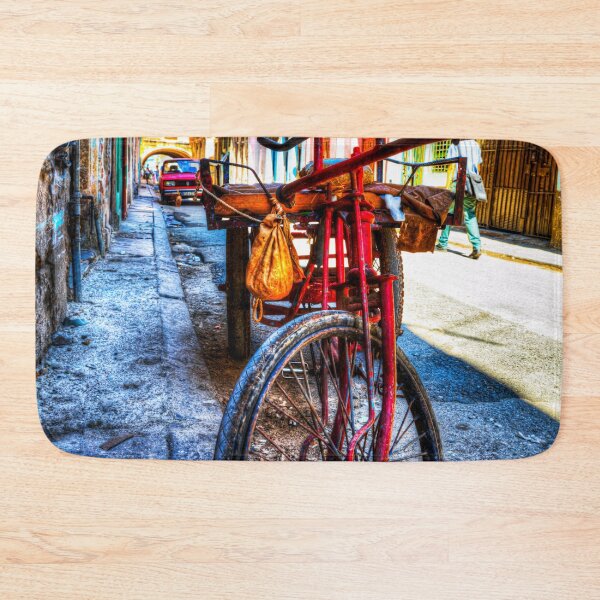 Item preview, Colorful Cuban Street with Old Red Tricycle designed and sold by Paul Thompson Photography.