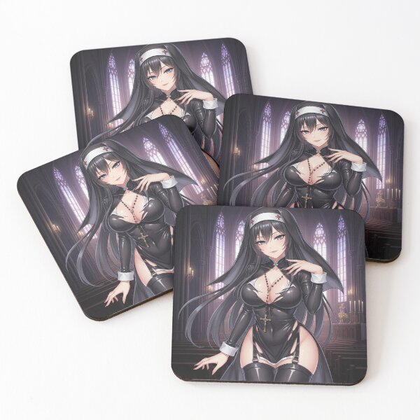 Item preview, Forbidden Nun Waifu – Fetish Latex Anime Girl Gothic Halloween designed and sold by GerwantSHOP.