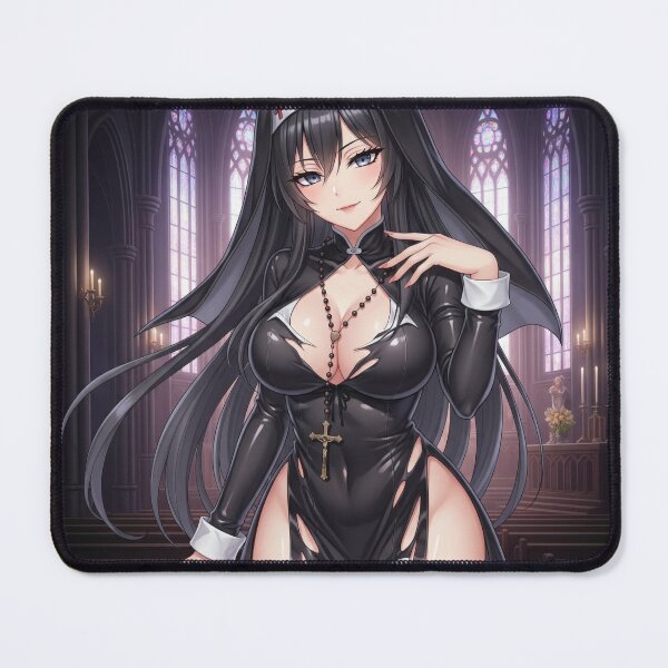 Item preview, Forbidden Nun Waifu – Fetish Latex Anime Girl Gothic Halloween designed and sold by GerwantSHOP.