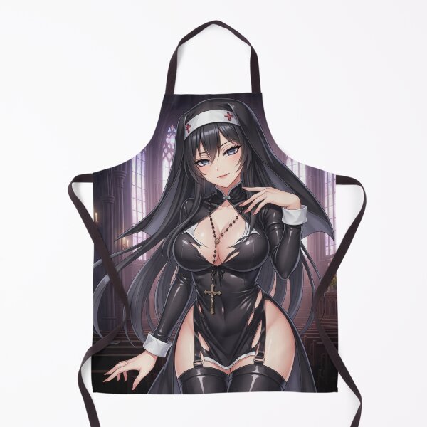 Item preview, Forbidden Nun Waifu – Fetish Latex Anime Girl Gothic Halloween designed and sold by GerwantSHOP.