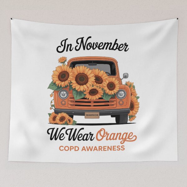 Item preview, Gnome In November We Wear Orange Ribbon COPD Awareness designed and sold by aidenpier.