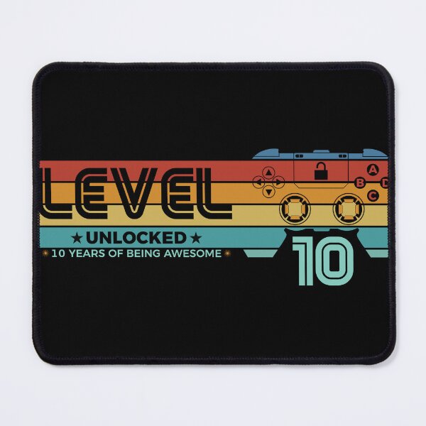 Item preview, Level 10 Unlocked - Official Preteen 10th Birthday Gamer designed and sold by NH2019.
