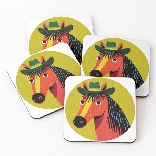 Item preview, Howdy Neigh-bor! Cowboy Horse with a Hat and a Smile designed and sold by ForeverPrintsOK.