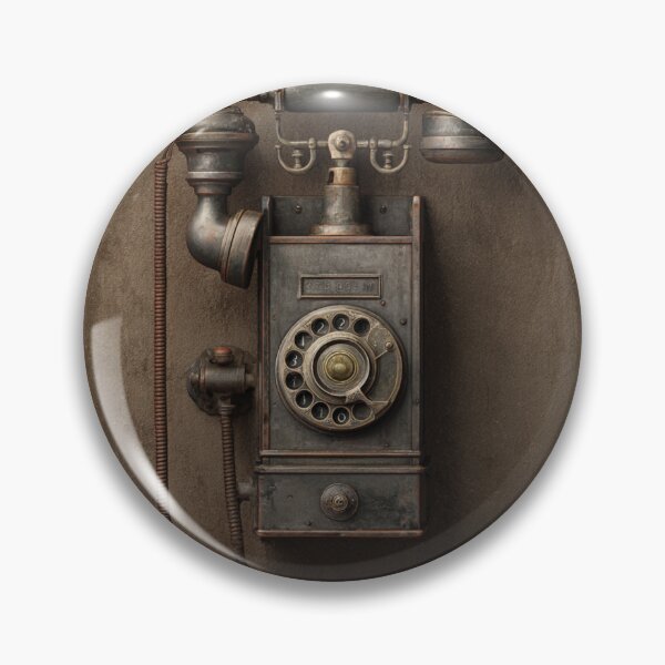 Item preview, Vintage Wall Mounted Crank Telephone Retro Design designed and sold by Inkspaced.