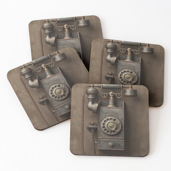 Item preview, Vintage Wall Mounted Crank Telephone Retro Design designed and sold by Inkspaced.