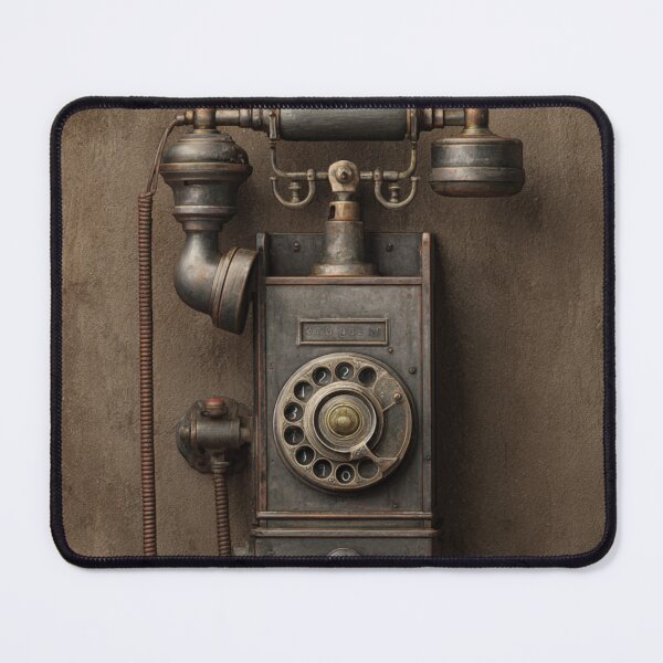 Item preview, Vintage Wall Mounted Crank Telephone Retro Design designed and sold by Inkspaced.