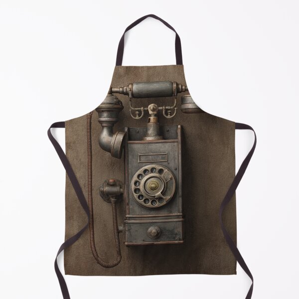 Item preview, Vintage Wall Mounted Crank Telephone Retro Design designed and sold by Inkspaced.