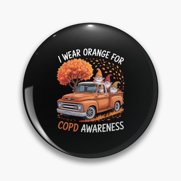 Item preview, I wear Orange Gnome Ribbon Truck for COPD Awareness Month designed and sold by aidenpier.