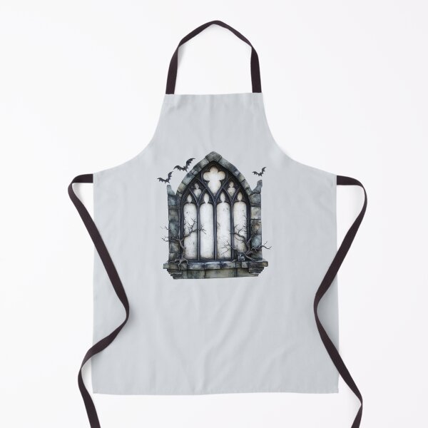 Item preview, Creepy Gothic window with bats designed and sold by FatBirdie.
