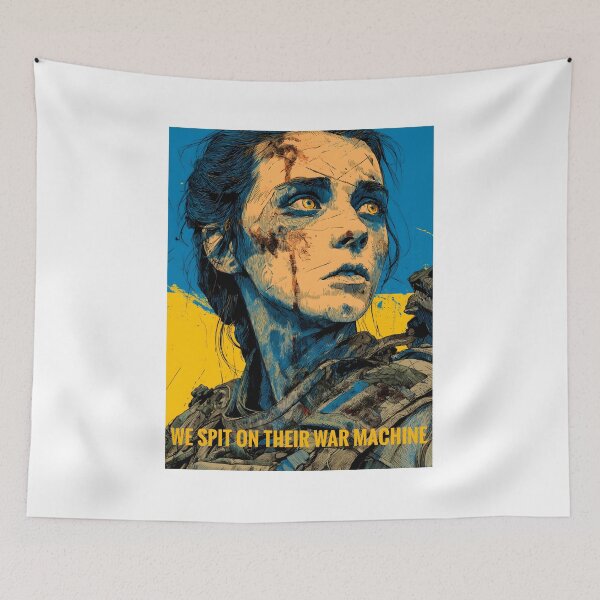 Item preview, We spit on their war machine : Brave Ukraine designed and sold by Quantum Immortality.