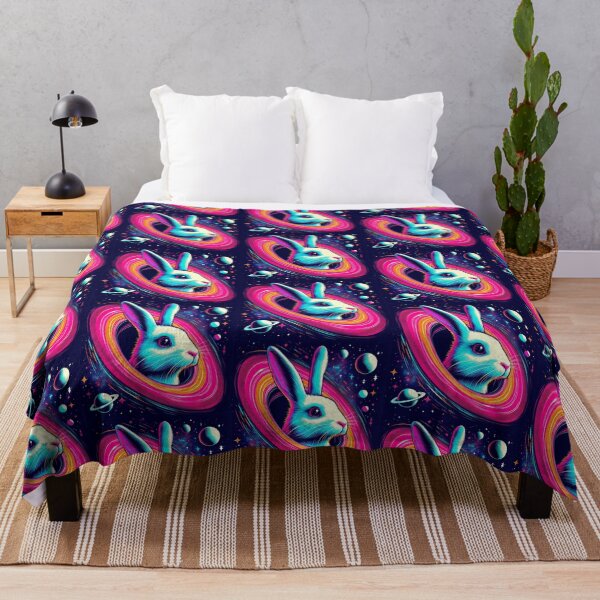 Item preview, rabbit looking through a black hole in space designed and sold by Dogandesighn.