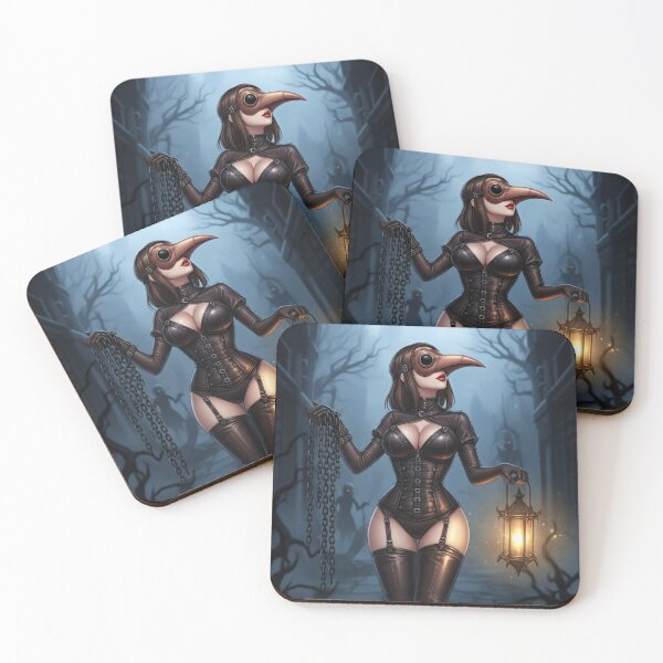 Item preview, Plague Doctor Waifu – Anime Girl Gothic Halloween Mask designed and sold by GerwantSHOP.