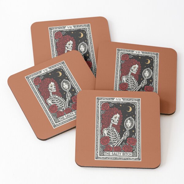 Item preview, The Salty Bitch Tarot Card Skeleton design designed and sold by Colorfulman.