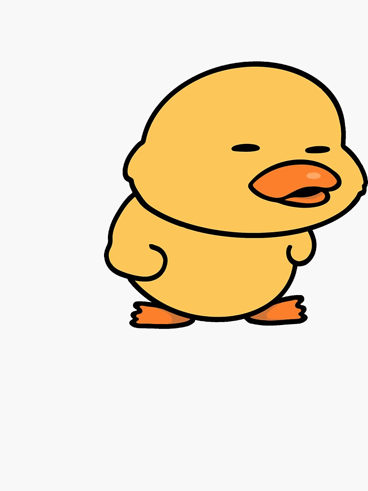Funny Duck Meme Sticker Sticker