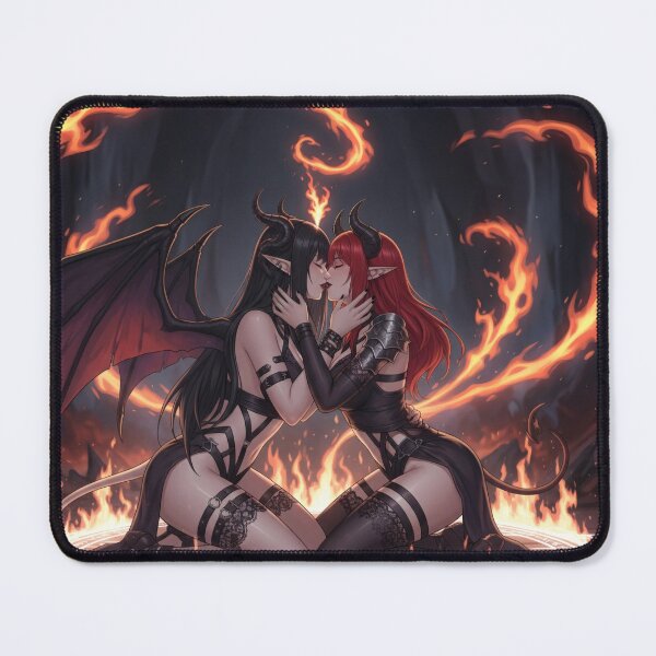 Item preview, Yuri Demon Ritual Lovers – Gothic Halloween Anime Lesbian Waifus designed and sold by GerwantSHOP.