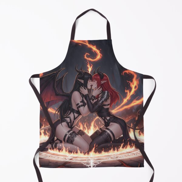Item preview, Yuri Demon Ritual Lovers – Gothic Halloween Anime Lesbian Waifus designed and sold by GerwantSHOP.