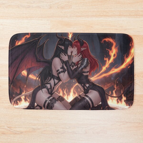 Artikelvorschau, Yuri Demon Ritual Lovers – Gothic Halloween Anime Lesbian Waifus entworfen und verkauft von GerwantSHOP.