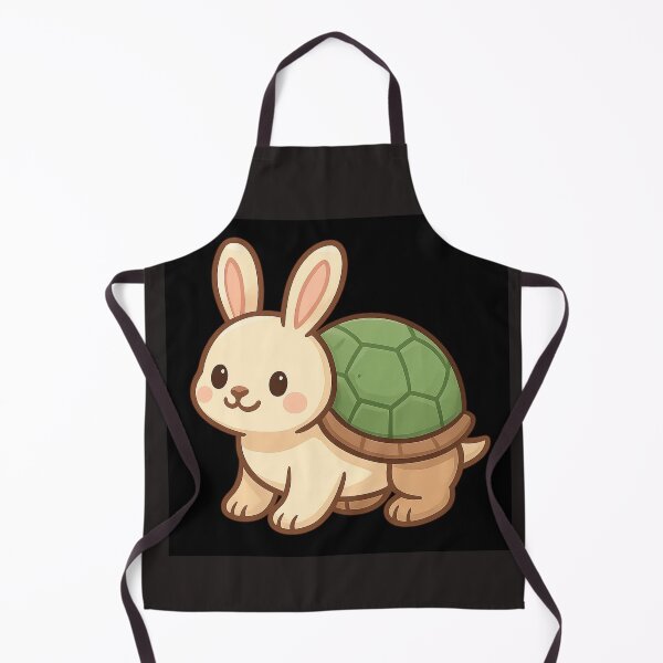 Item preview, Kawaii Bunny Turtle Hybrid – Cute Cartoon Animal Illustration for Stickers and Merch designed and sold by Huiflourish.