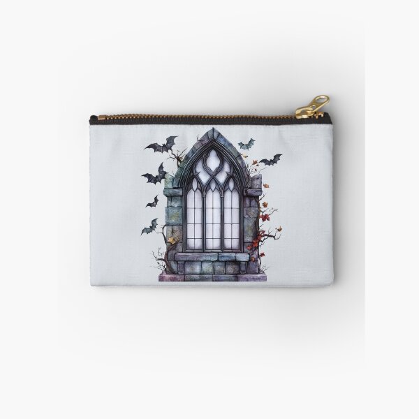 Item preview, Creepy Gothic window with bats designed and sold by FatBirdie.