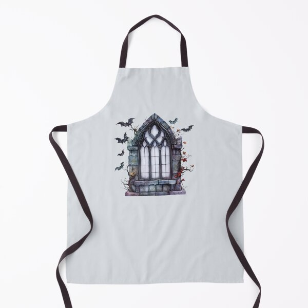 Item preview, Creepy Gothic window with bats designed and sold by FatBirdie.