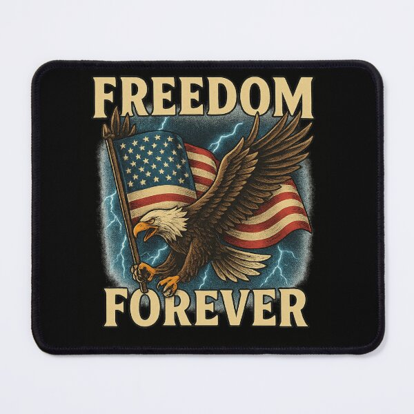 Item preview, Freedom Forever – American Eagle Patriotic Retro Design designed and sold by haitrieuic96.