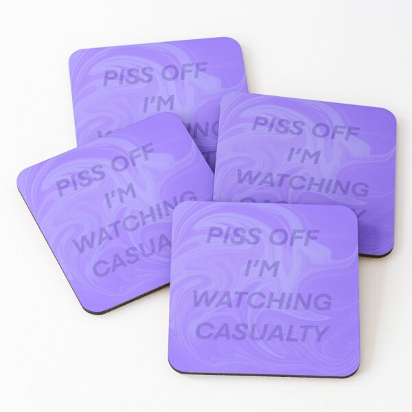 Item preview, Purple Swirl Marble Effect Piss Off I’m Watching Casualty  designed and sold by Rebeccasummerx.