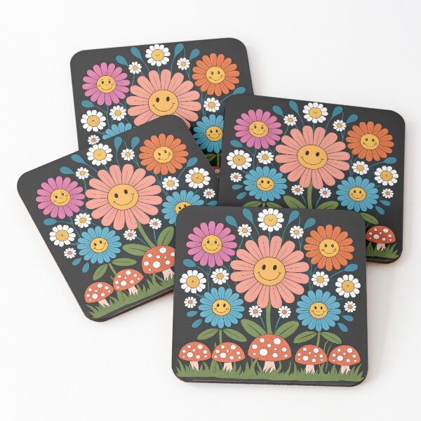 Item preview, Smiling flowers designed and sold by trendspatterns.