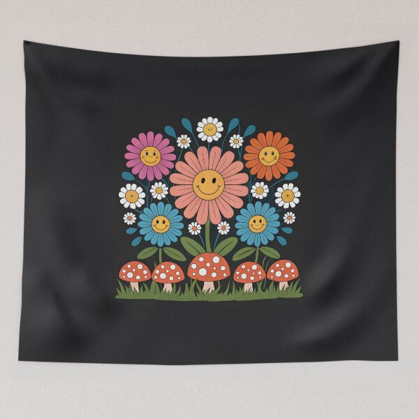 Item preview, Smiling flowers designed and sold by trendspatterns.