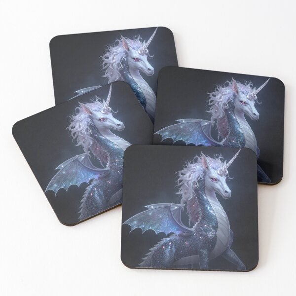 Item preview, Fantasy Unicorn Creature Scaly Mythical Winged Art designed and sold by PEC-Studio.