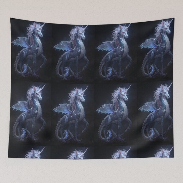 Item preview, Fantasy Unicorn Creature Scaly Mythical Winged Art designed and sold by PEC-Studio.