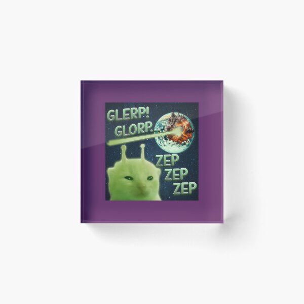 Item preview, Glorp Funny Alien Cat Brainrot Meme designed and sold by PendantsRS.