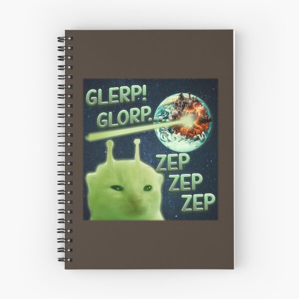 Item preview, Glorp Funny Alien Cat Brainrot Meme designed and sold by PendantsRS.