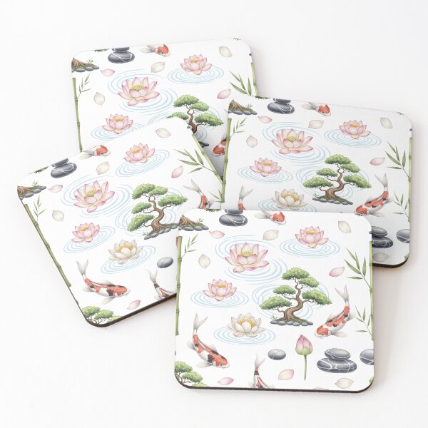 Item preview, Elegant Watercolor Zen Garden Seamless Pattern designed and sold by DiNata.