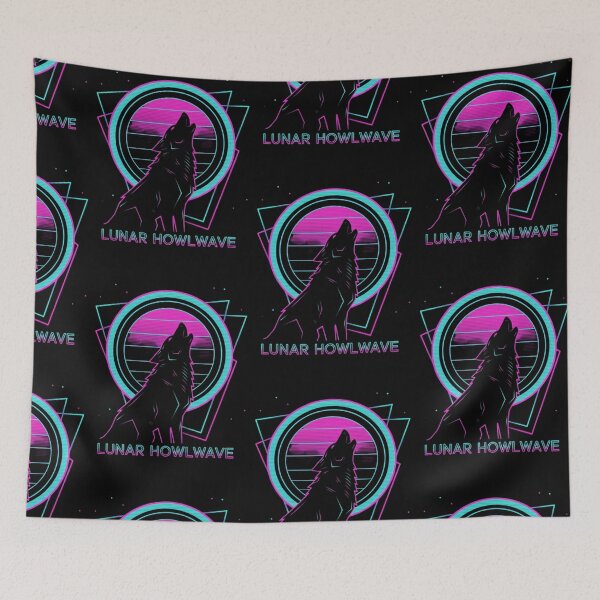 Item preview, Lunar Howl Wave- Retro Wave designed and sold by Too Kool Designing .