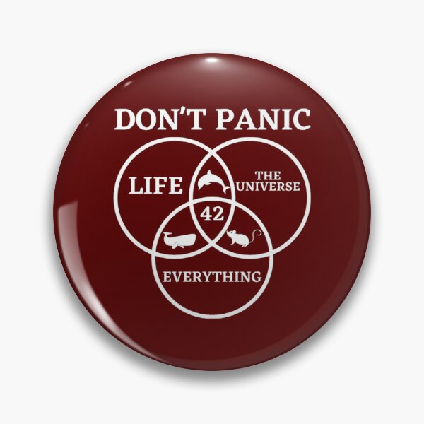 Item preview, Answer to Life Universe and Everything Don_t Panic designed and sold by Manhashumat.