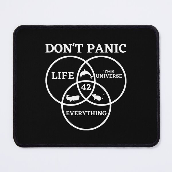 Item preview, Answer to Life Universe and Everything Don_t Panic designed and sold by Manhashumat.