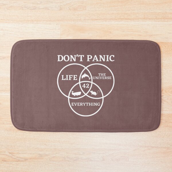 Item preview, Answer to Life Universe and Everything Don_t Panic designed and sold by Manhashumat.