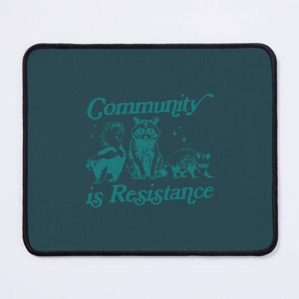 Item preview, Community is Resistance Shirt, Vintage 90s Anarchist Shirt, Left Political Shirt, Funny Raccoon Meme designed and sold by PendantsRS.