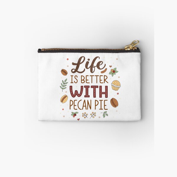 Item preview, Life Is Better With Pecan Pie – Cute Typography Design with Pecan Illustrations designed and sold by VividOrganica.