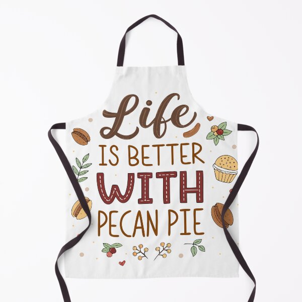 Item preview, Life Is Better With Pecan Pie – Cute Typography Design with Pecan Illustrations designed and sold by VividOrganica.