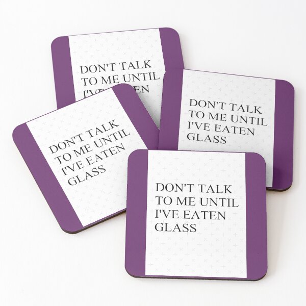 Item preview, Don_t talk to me until I_ve eaten glass designed and sold by PendantsRS.