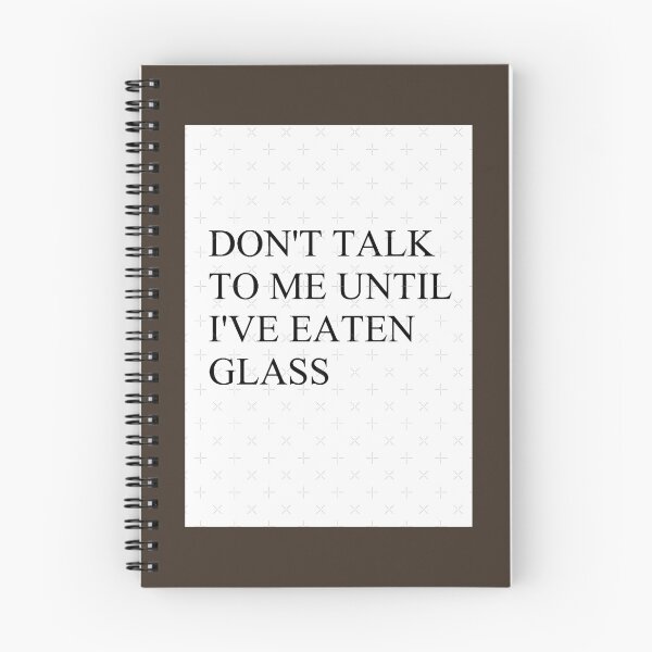Item preview, Don_t talk to me until I_ve eaten glass designed and sold by PendantsRS.