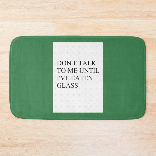 Item preview, Don_t talk to me until I_ve eaten glass designed and sold by PendantsRS.
