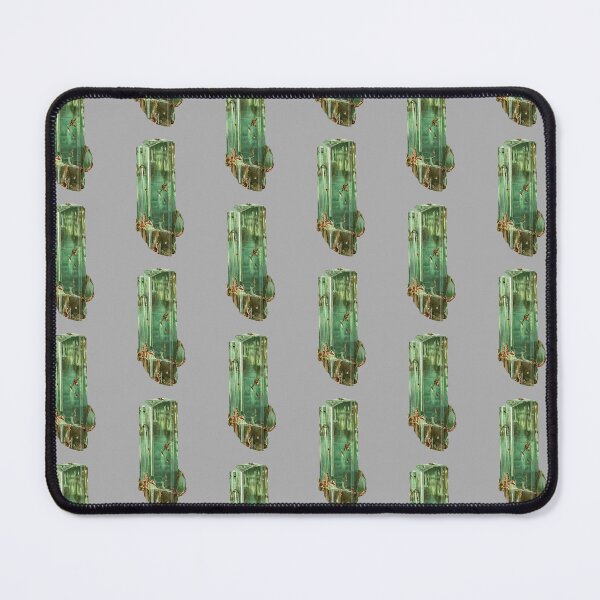 Item preview, Emerald Beryl Crystal Antique Lithograph Illustration designed and sold by LunaMothMineral.