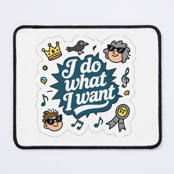Item preview, I Do What I Want – Bold Attitude Quote for Confident Teens & Adults | Sassy Saying T-Shirt, Sticker, Mug, Gift designed and sold by emilylovescolor.