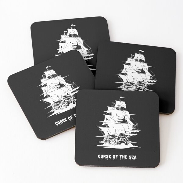 Item preview, Ghostly Sailing Ship on a Black Sea designed and sold by SplashTastic.
