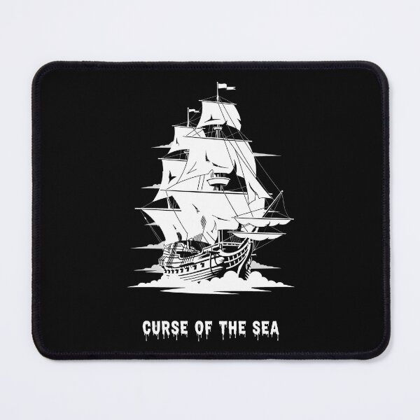 Item preview, Ghostly Sailing Ship on a Black Sea designed and sold by SplashTastic.